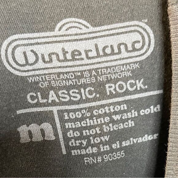 Winterland The Who Classic Rock Short Sleeve Shirt Grey Size Medium - Picture 4 of 4